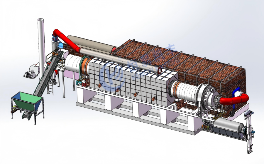 連續(xù)式炭化爐,鈉電負(fù)極材料炭化回轉(zhuǎn)窯,炭化爐設(shè)備